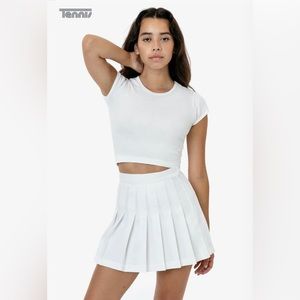 Los Angeles Apparel white tennis skirt. Size M.